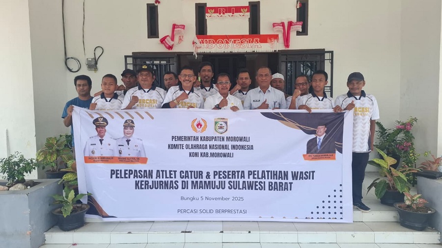 Atlet Catur Morowali Siap Harumkan Nama Daerah di Kejurnas, Dilepas Sekda Yusman Mahbub