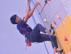 Atlet Panjat Tebing Sulteng Raih Perak Kategori Lead Putra di POPNAS 2025