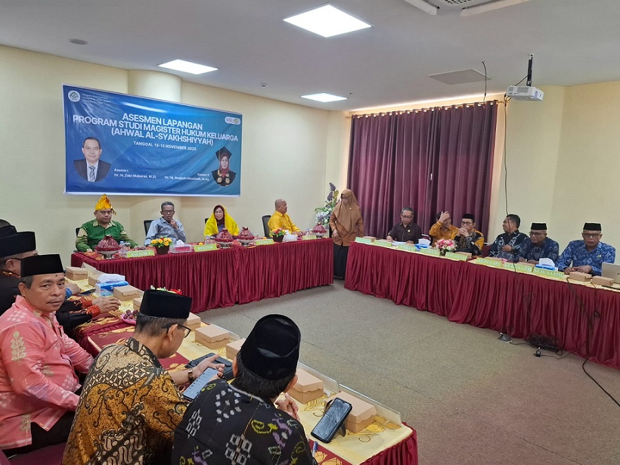 BAN-PT Asesmen Lapangan Prodi Magister Hukum Keluarga UIN Datokarama