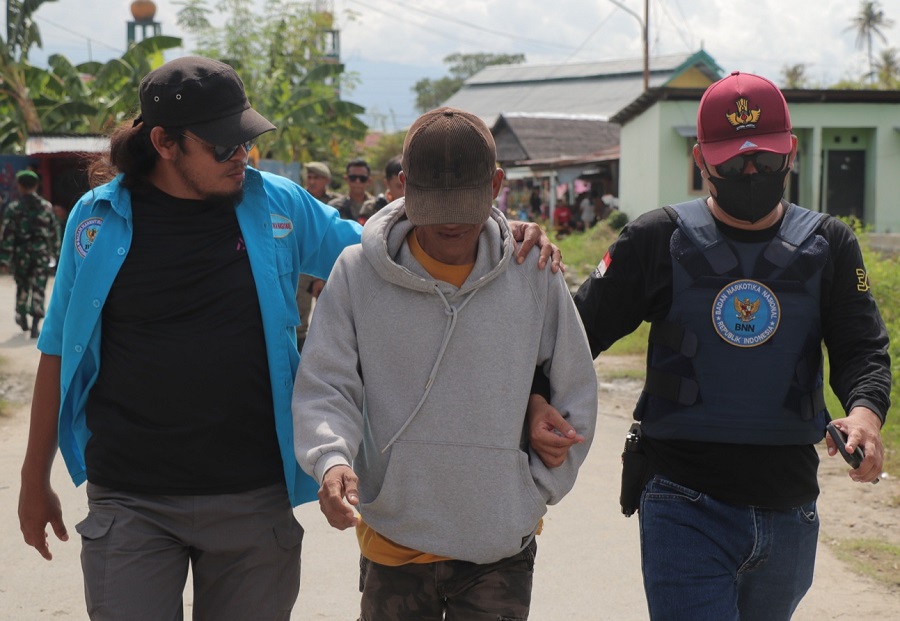 Dua Kampung Rawan Narkotika di Kota Palu Digerebek, 22 Orang Diamankan