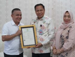 Logo HUT Ke-47 Kota Palu Terima Sertifikat Hak Cipta