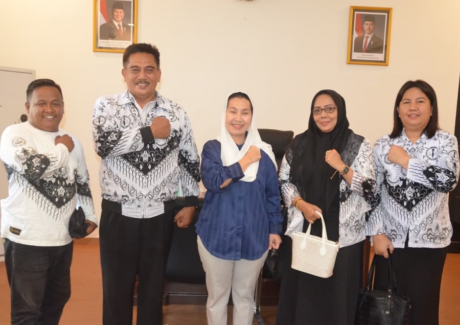 PGRI Kota Palu Audiensi ke Wawali Imelda Bahas HGN 2025