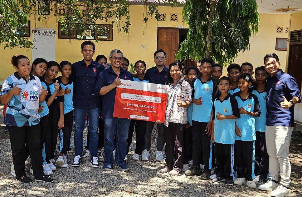 Telkom Salurkan 111.500 GB Kuota Internet ke 21 Sekolah di Wilayah 3T