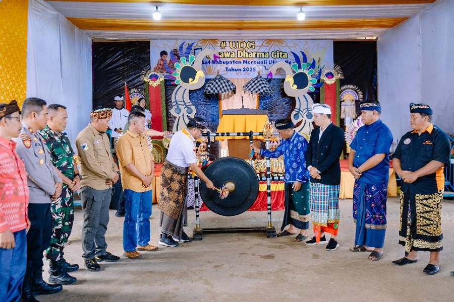 Utsawa Dharma Gita Ke-7 di Morut, Komitmen Pemkab Dukung Semua Kegiatan Keagamaan