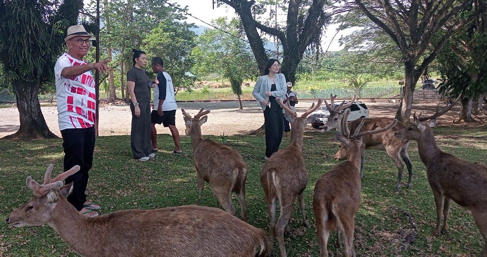 Dahlan Iskan Kunjungi Penangkaran Rusa Milik Gubernur Sulteng