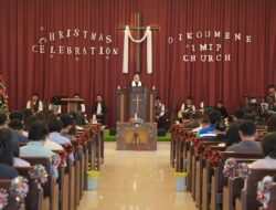 Dalam Sukacita Natal, POUK IMIP Laksanakan Ibadah Raya