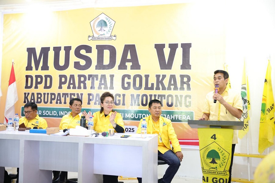 Erwin Burase Terpilih Aklamasi Pimpin Golkar Parigi Moutong