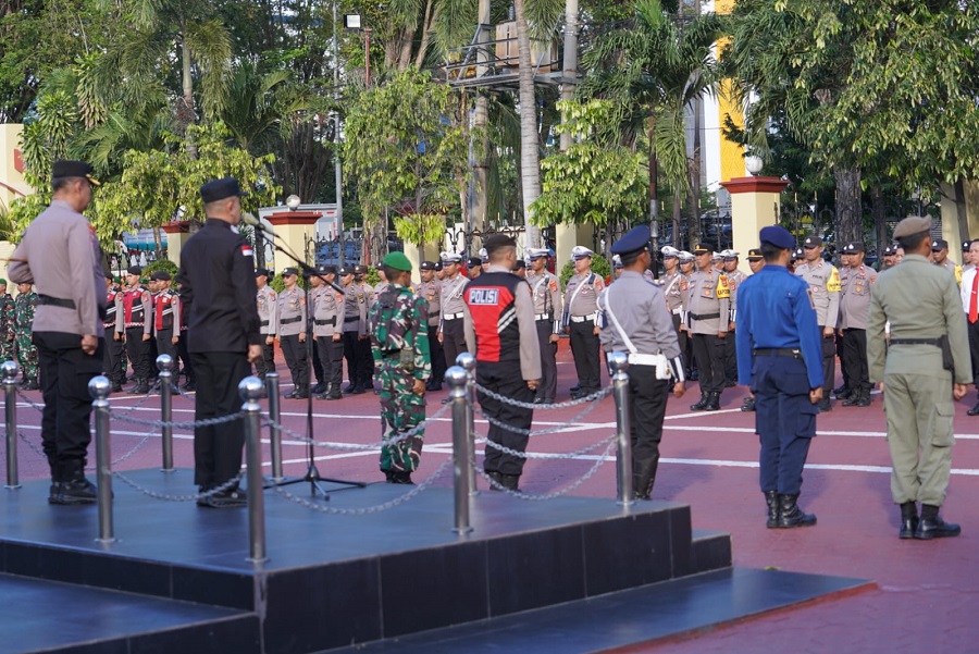 Wali Kota Palu Pimpin Apel Gelar Pasukan Operasi Lilin Tinombala 2025