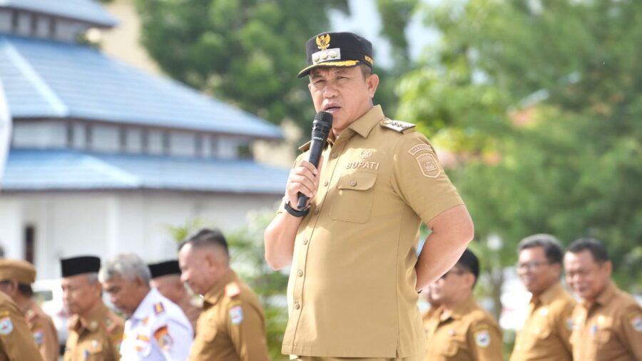 bupati iksan ingatkan asn morowali agar bekerja tidak sekadar mengikuti rutinitas