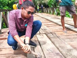 Hadiri Gotong Royong Jembatan Polo Morowali, Asfar: Panggilan Jiwa