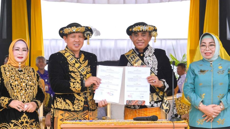 upacara hut ke 26 morowali pemprov sulteng pemkab morowali sepakati pemberian insentif guru sma smk slb