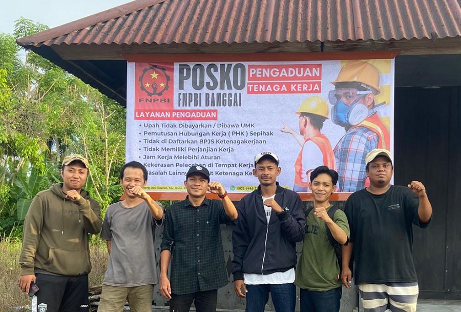 FNPBI Banggai Deklarasikan Posko Pengaduan Tenaga Kerja
