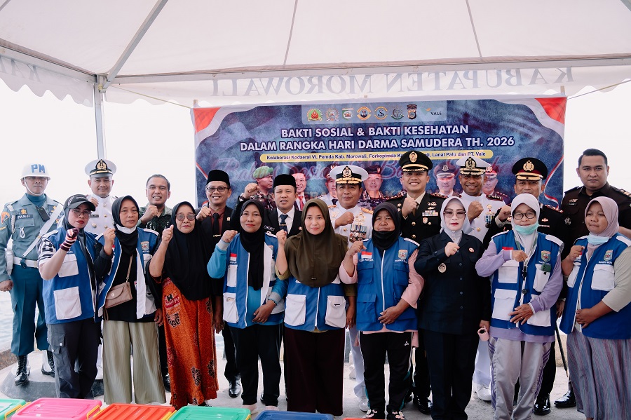 Peringatan Hari Dharma Samudera di Morowali: PT Vale Turut Berpartisipasi, Sinergi Lintas Sektor