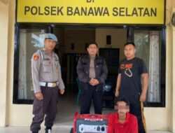Polsek Banawa Selatan Mengamankan Terduga Pelaku Pencurian di Masjid Al Jabar Donggala