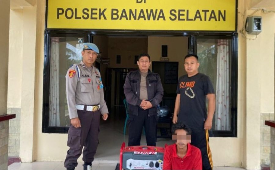 Polsek Banawa Selatan Mengamankan Terduga Pelaku Pencurian di Masjid Al Jabar Donggala