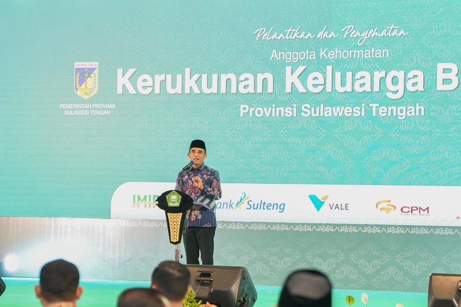 Gubernur Anwar Hafid Mengukuhkan Arifuddin La Musa Sebagai Ketua KKB Sulteng