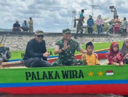 Pangdam Palaka Wira Beri Bantuan Perahu buat Anak Sekolah di Touna