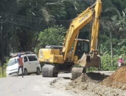 Pengaspalan Proyek Tagolu-Tentena Terhenti Akibat Finisher Rusak dan Kehabisan Produk