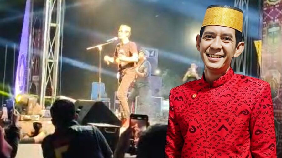artis makassar ridwan sau konser di morowali pecah