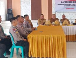 Bhabinkamtibmas Polsek Witaponda Hadiri Rakor Sitpolda Bersama Bupati Morowali