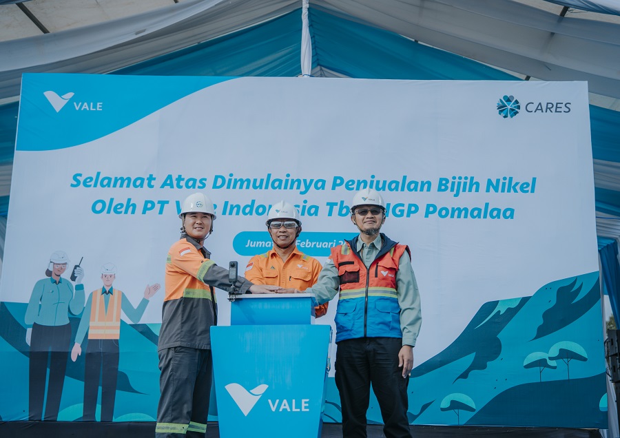PT Vale IGP Pomalaa Catat Penjualan Perdana Bijih Nikel