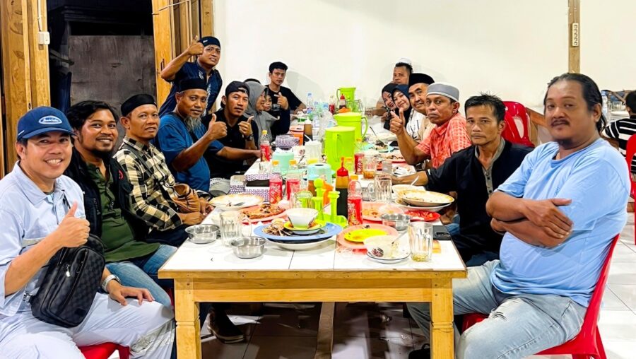 buka puasa bersama huabao dan insan pers morowali