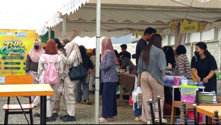 thr culinary zone morowali ramai pengunjung omzet umkm tembus rp8 juta per hari