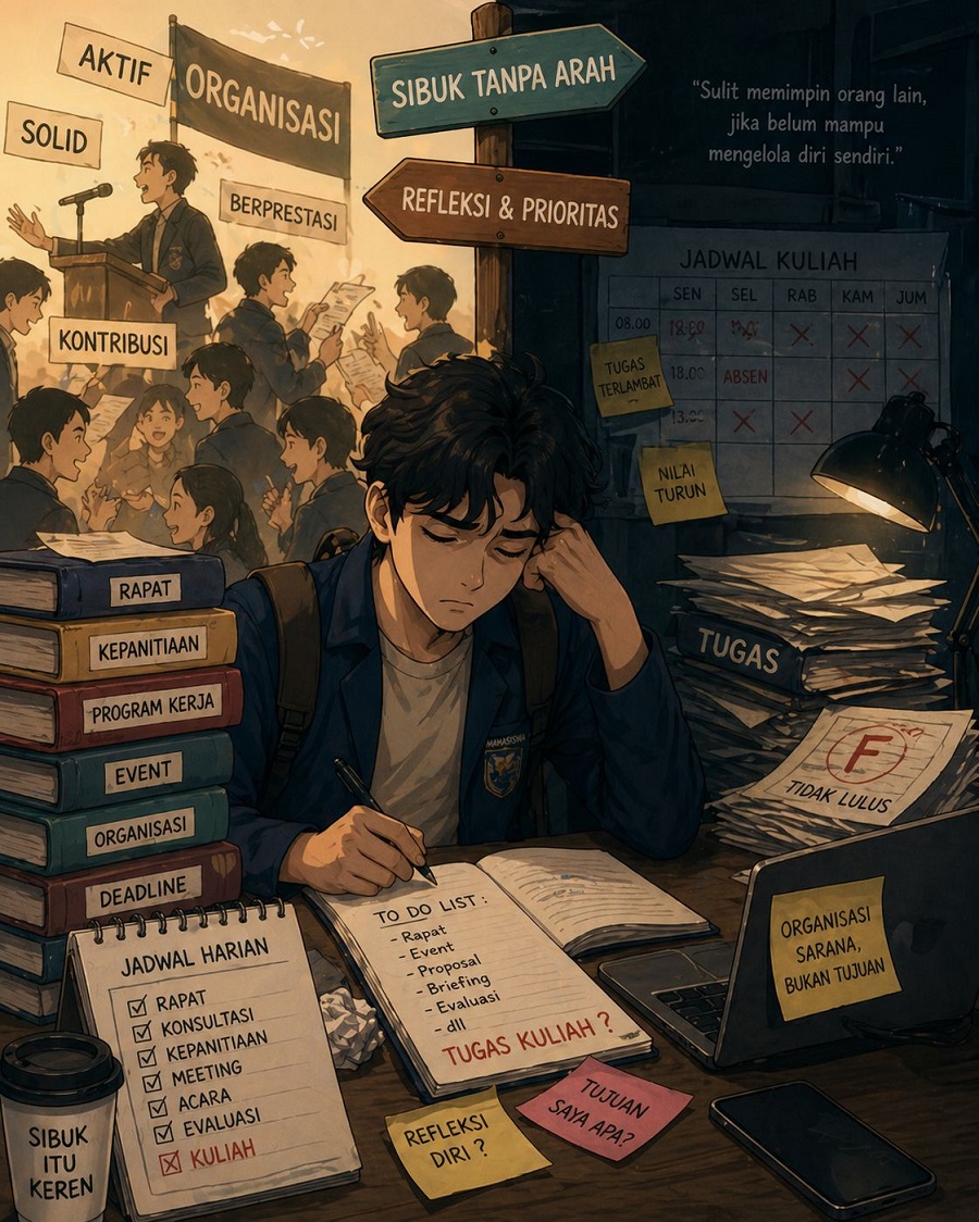 Aktif Organisasi tapi Minim Refleksi: Sibuk Tanpa Arah