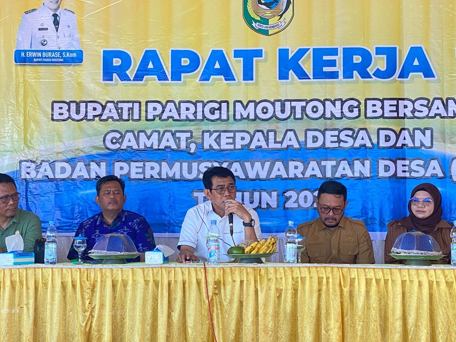 Bupati Parigi Moutong Tekankan Sinergi Prioritas Pembangunan pada Rapat Kerja di Kecamatan Moutong