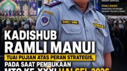 Peran Strategis pada Pembukaan MTQ Halsel 2026, Kadishub Ramli Manui Tuai Pujian