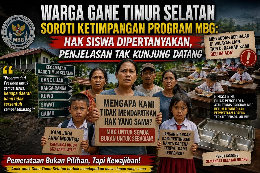 Warga Gane Timur Selatan Soroti Ketimpangan Program MBG: Hak Siswa Dipertanyakan