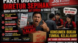 Warga Soroti Pelayanan J&T Express di Ternate Selatan, Paket Diduga Dikembalikan Sepihak
