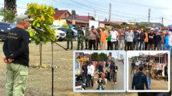 muhdar da'ami pimpin kerja bakti bersama di desa tondo morowali