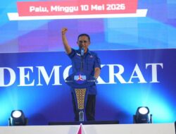 Anwar Hafid Terpilih Aklamasi, Kembali Pimpin Demokrat Sulteng Periode 2026–2031