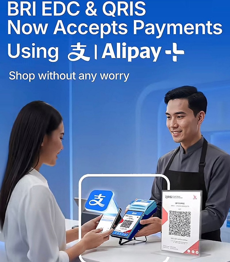 BRI Hadirkan QRIS Alipay Dinamis Buka Gerbang Transaksi Global bagi Merchant Indonesia