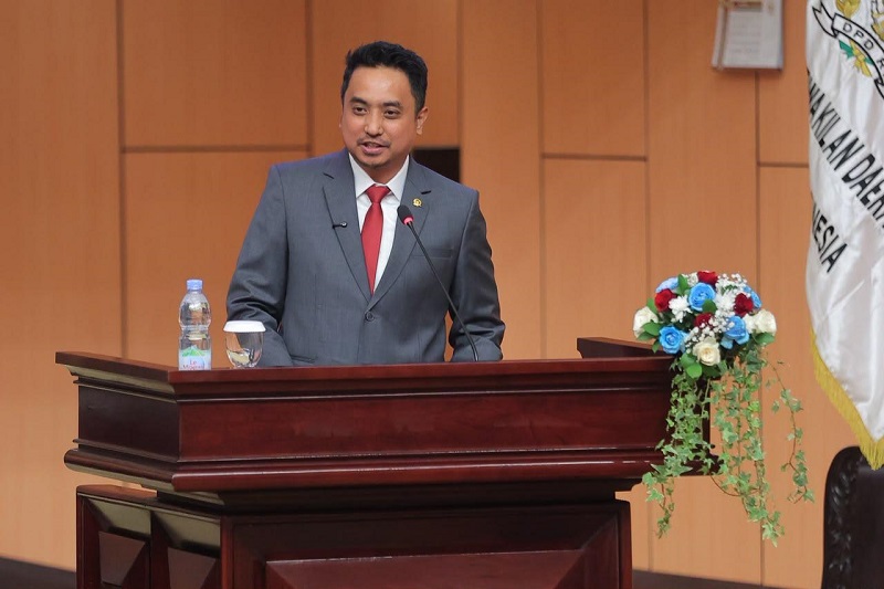 DBH Sulteng 2026 Disorot Andhika Amir di Paripurna DPD RI, Hanya Rp200 Miliar