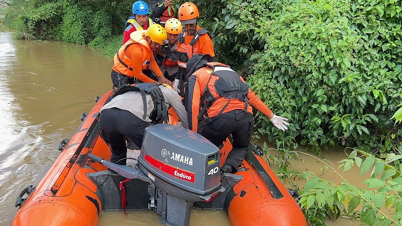 Dua Bocah Terseret Arus Sungai Walanae Wajo, Tim SAR Gabungan Operasi Pencarian