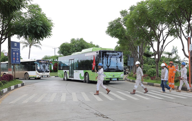IMIP Operasikan Bus Listrik untuk Karyawan Sejak Februari 2026, Datangkan 7 Unit dari Tiongkok