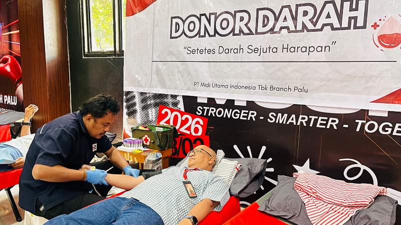 Menggandeng PMI Sulteng, Alfamidi Palu Dorong Ketersediaan Stok Darah