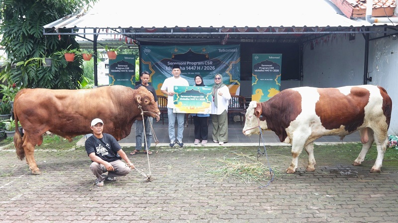 Telkomsel Salurkan Hewan Kurban di Iduladha 1447 H, Komitmen Berkelanjutan Hadirkan Dampak Nyata