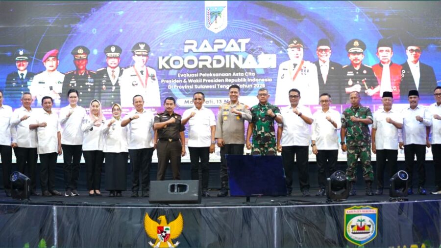 kegiatan rakor asta cita presiden di wilayah sulteng morowali tuan rumah