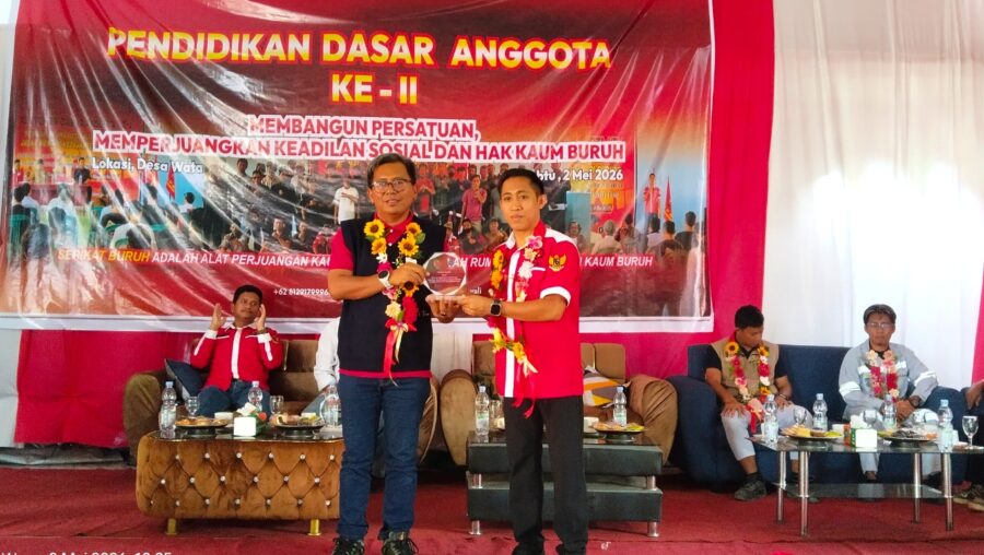 pendidikan dasar fnpbi morowali resmi dibuka kadis nakertrans