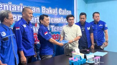 Pengambilan Formulir Musda Demokrat Sulteng, Aditya Bayu Wakili Anwar Hafid