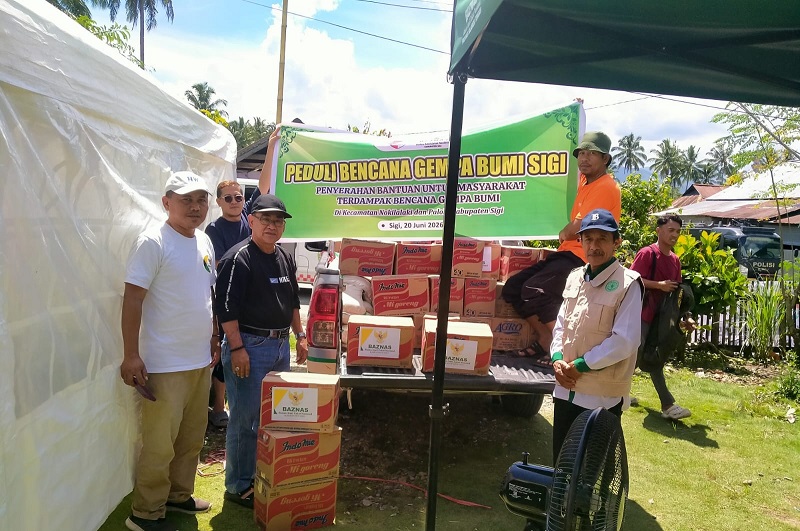 BAZNAS Sigi Salurkan Bantuan ke Lokasi Bencana