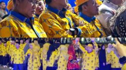 Kafilah Parimo Tampil Kompak dengan Batik Motif Saga di Pawai Taaruf MTQ Sulteng