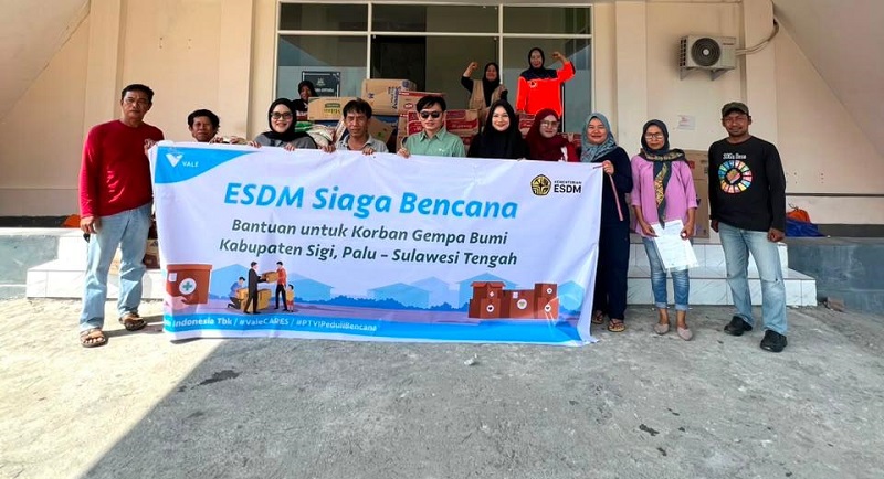 PT Vale Salurkan Bantuan untuk Korban Gempa Sigi, Wujud Nyata Nilai CARES