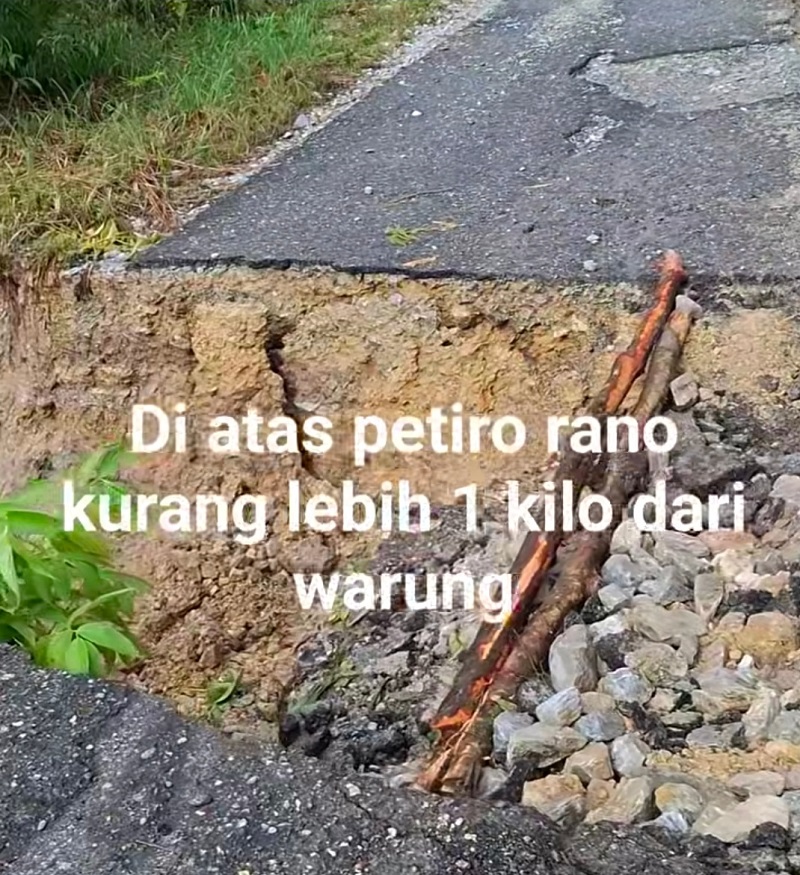 Ruas Jalan Tonusu-Bada Putus, Pemprov Sulteng Mengaku Segera Menanganinya