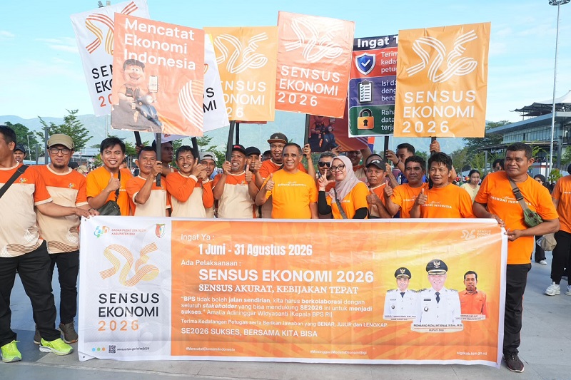 SE2026 di Sulteng Libatkan 3.210 Petugas, Sasar 1,5 Juta Pelaku Usaha