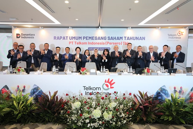 Tebar Dividen Jumbo, RUPST Telkom Pertahankan Jajaran Direksi