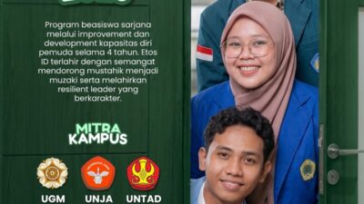 Untad Jadi Salah Satu dari Lima Kampus Mitra Etos Id Scholarship 2026, Pendaftaran Resmi Dibuka